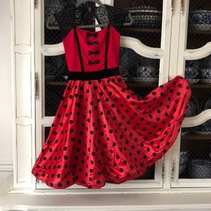 Cute red/black costume dress!